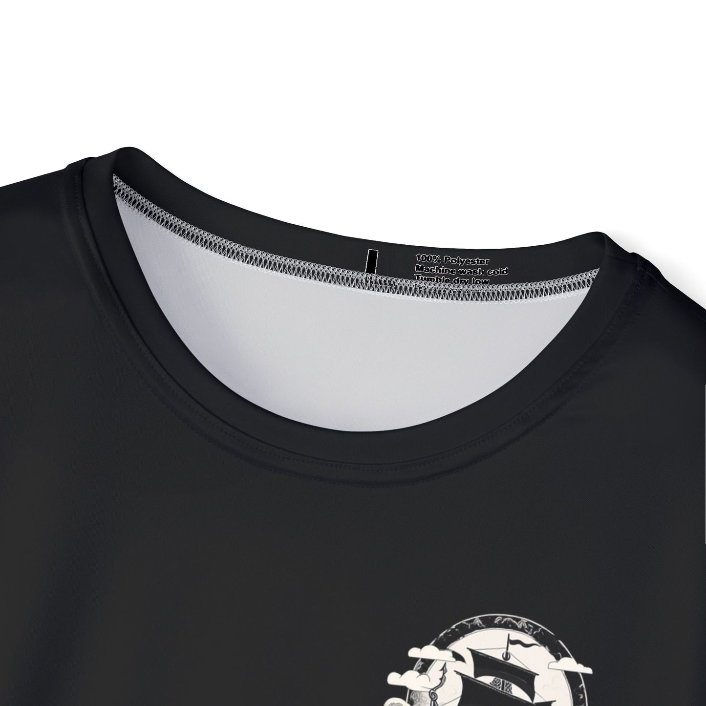 Heathen Nordic Rune Athletic Shirt - Viking Ship Design