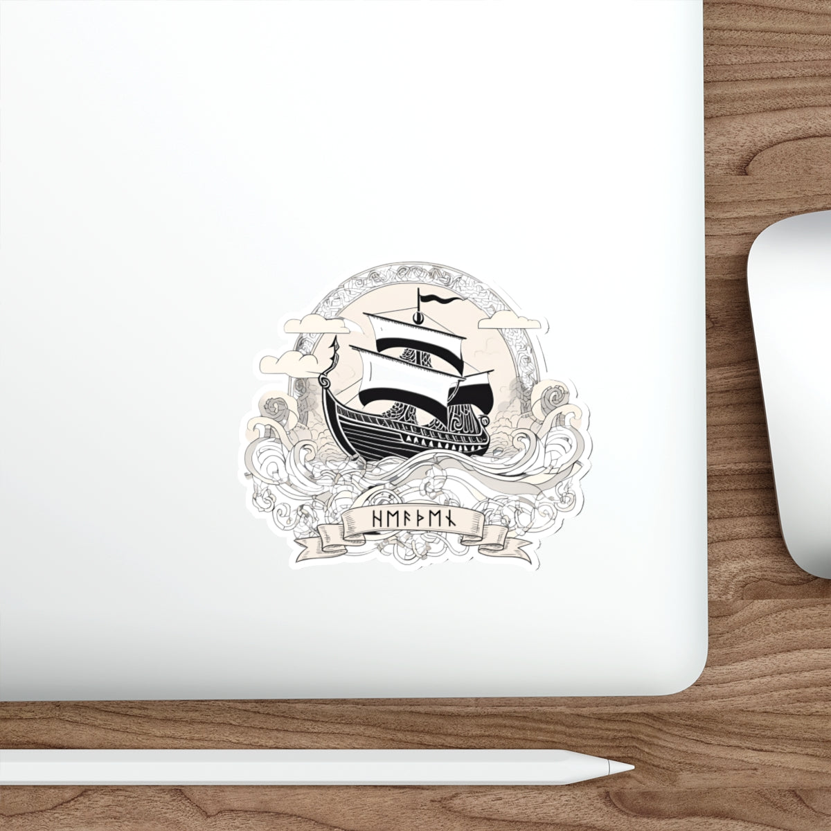 Nautical Adventure Stickers - Die-Cut Ship Design for Travel Lovers, Gift for Sailors, Laptop Decal, Ocean Decor, Vinyl Art