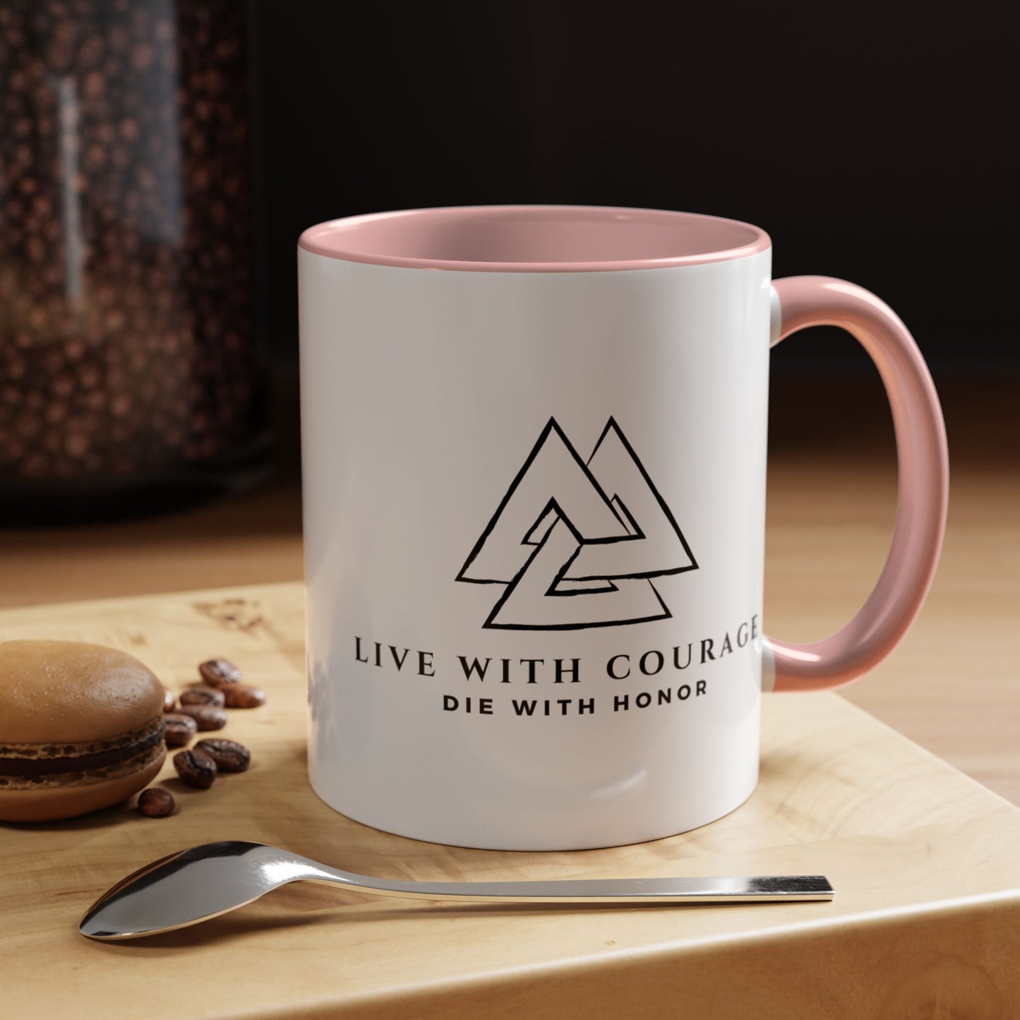 Live With Courage Coffee Mug - Inspiring 11oz & 15oz Accent Mugs for Motivation and Honor