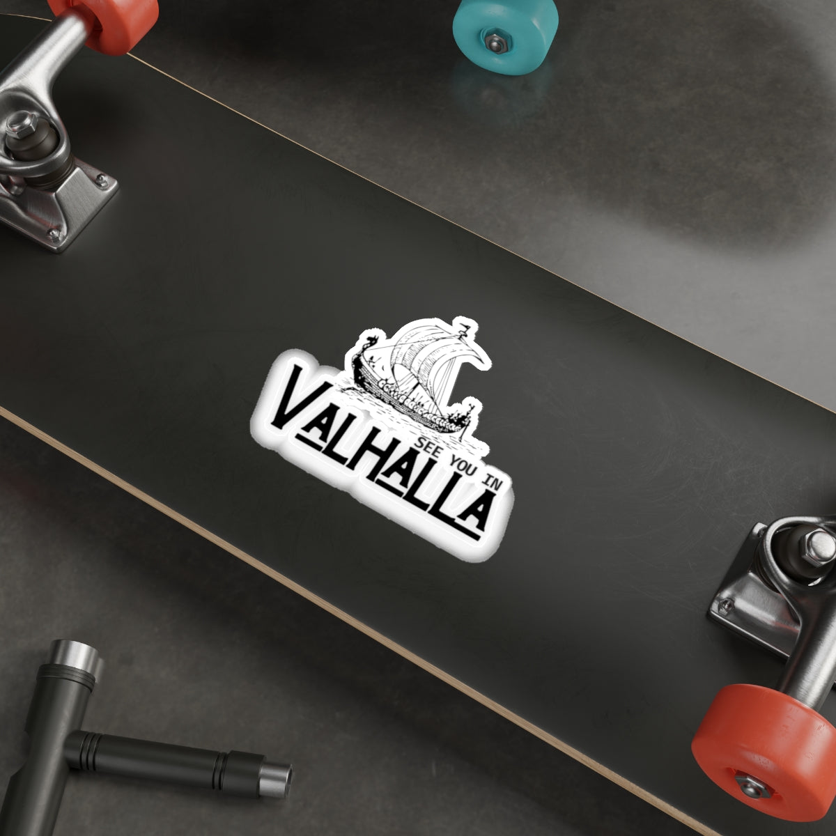 See You in Valhalla Die-Cut Stickers | Viking Aesthetic, Adventure Decor, Laptop Stickers, Gift for Norse Mythology Fans