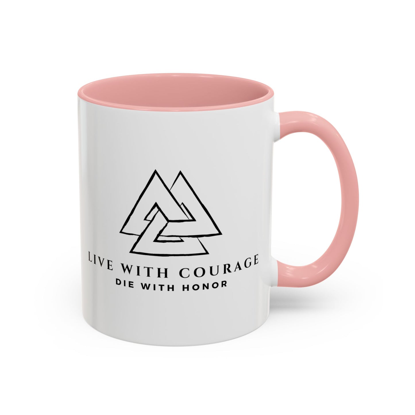 Live With Courage Coffee Mug - Inspiring 11oz & 15oz Accent Mugs for Motivation and Honor