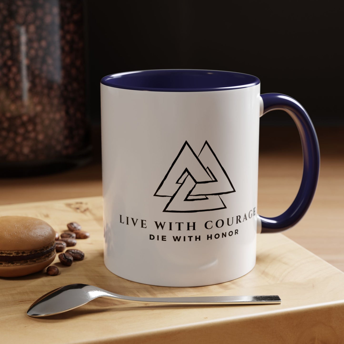 Live With Courage Coffee Mug - Inspiring 11oz & 15oz Accent Mugs for Motivation and Honor