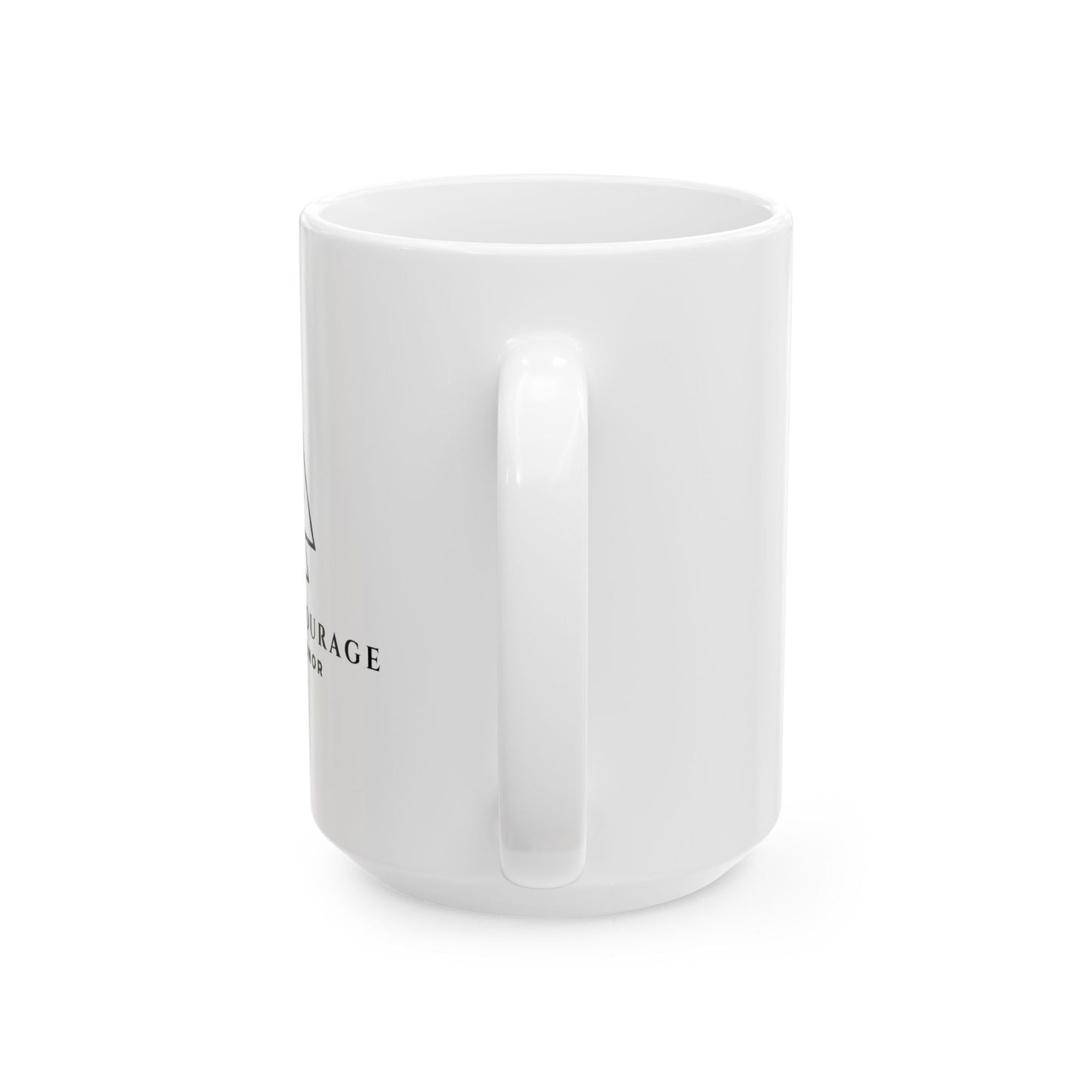 Inspirational Ceramic Mug - "Live With Courage" - Ideal Gift for Adventurers