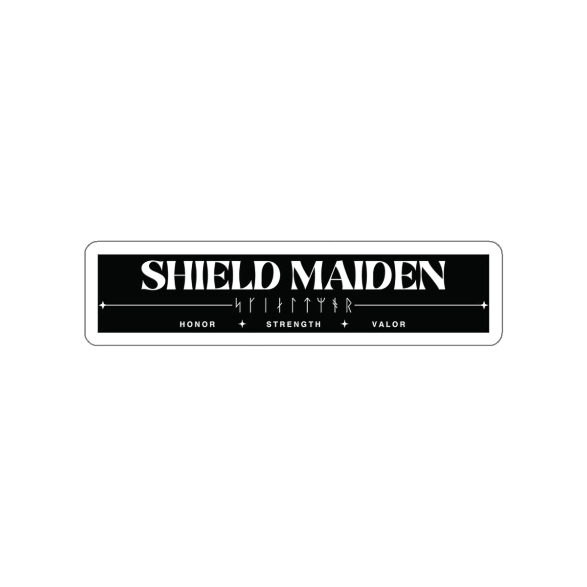 Shield Maiden Die-Cut Stickers, Empowering Decals for Gamers, Warrior Aesthetic, Laptop, Water Bottle, Journals