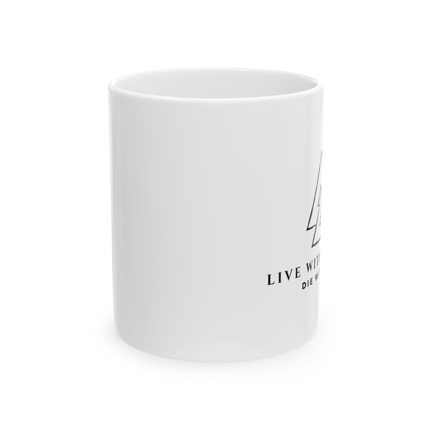 Inspirational Ceramic Mug - "Live With Courage" - Ideal Gift for Adventurers