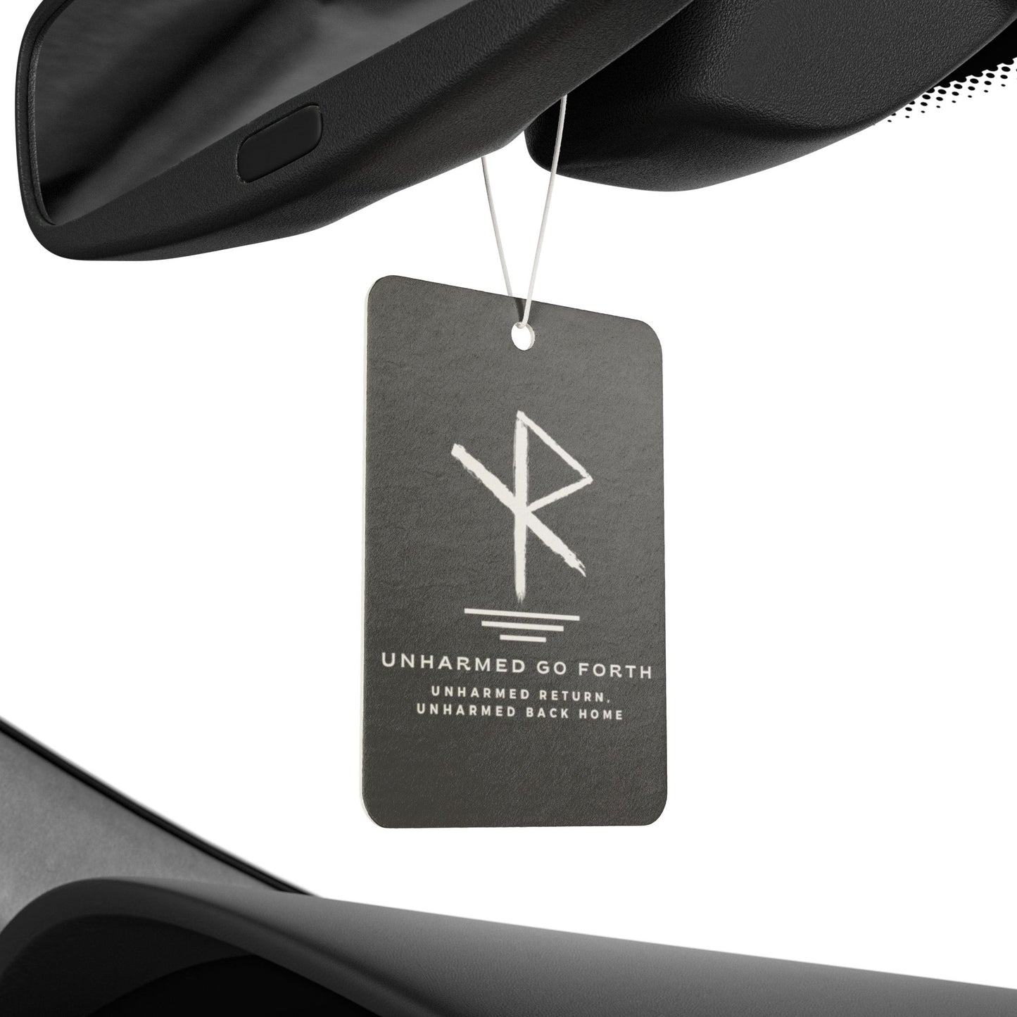 Car Air Freshener - Frigg’s Blessing - Viking Travel Rune Unharmed Go Forth