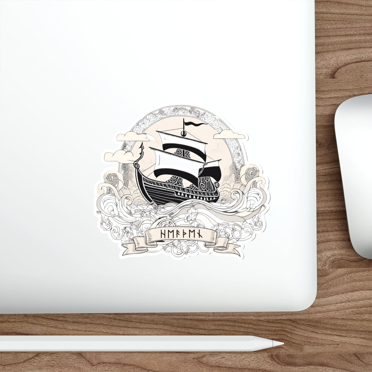 Nautical Adventure Stickers - Die-Cut Ship Design for Travel Lovers, Gift for Sailors, Laptop Decal, Ocean Decor, Vinyl Art