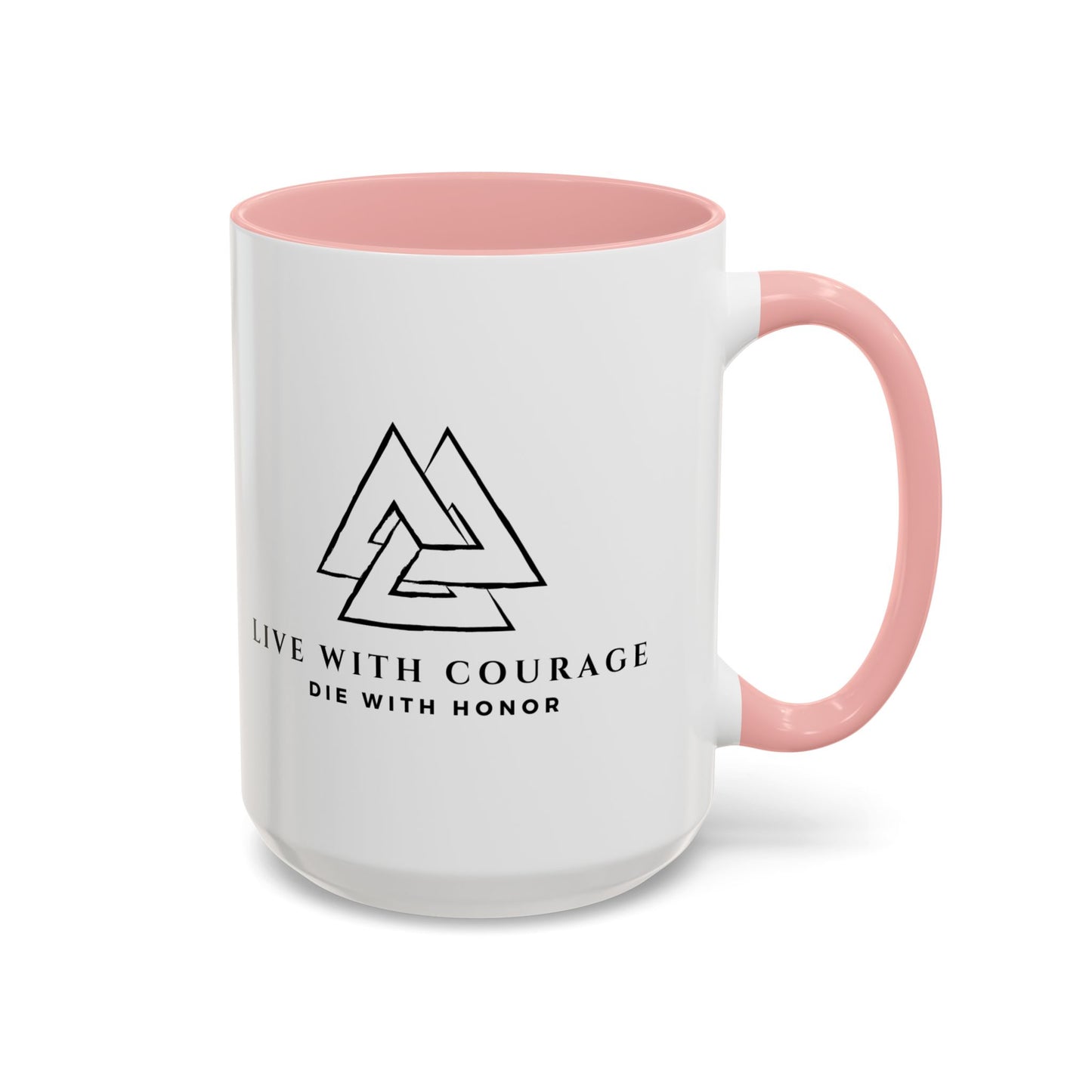Live With Courage Coffee Mug - Inspiring 11oz & 15oz Accent Mugs for Motivation and Honor