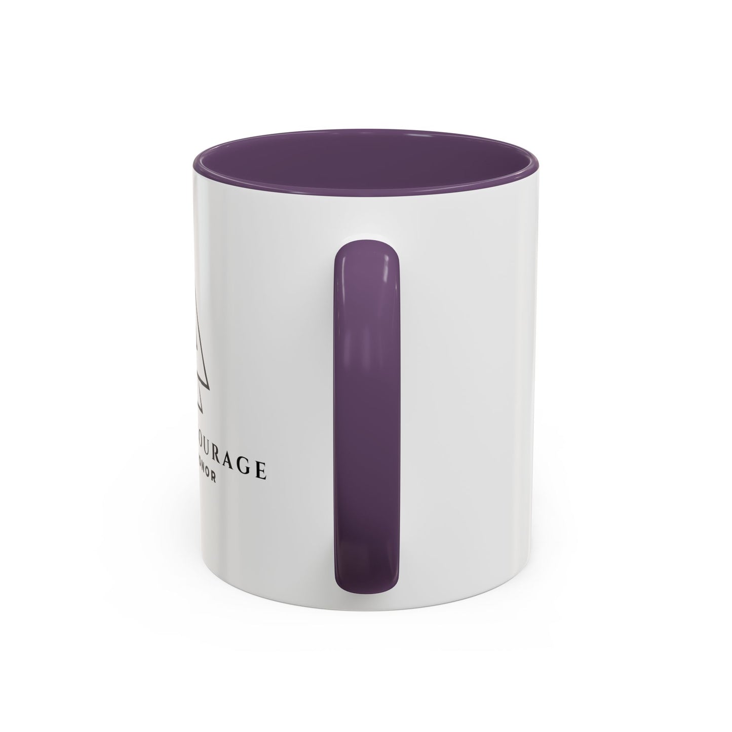 Live With Courage Coffee Mug - Inspiring 11oz & 15oz Accent Mugs for Motivation and Honor