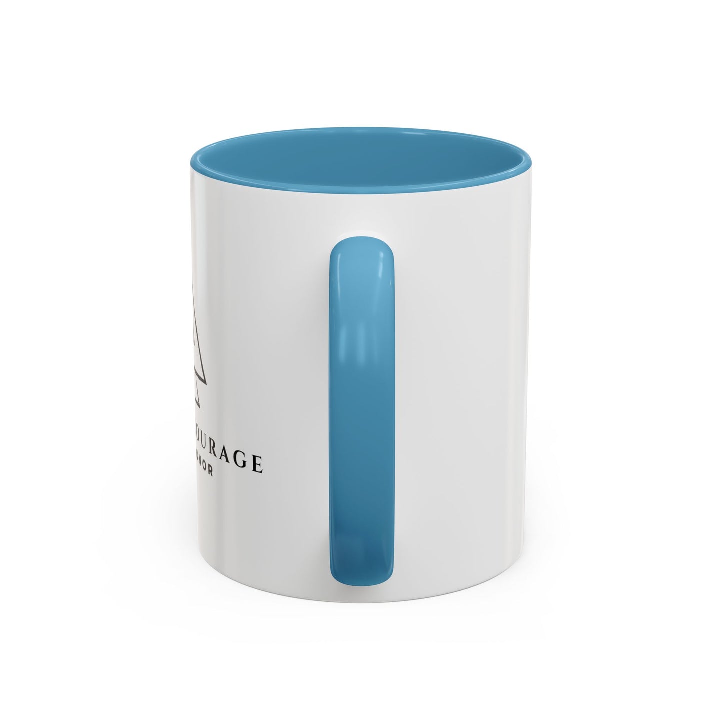 Live With Courage Coffee Mug - Inspiring 11oz & 15oz Accent Mugs for Motivation and Honor