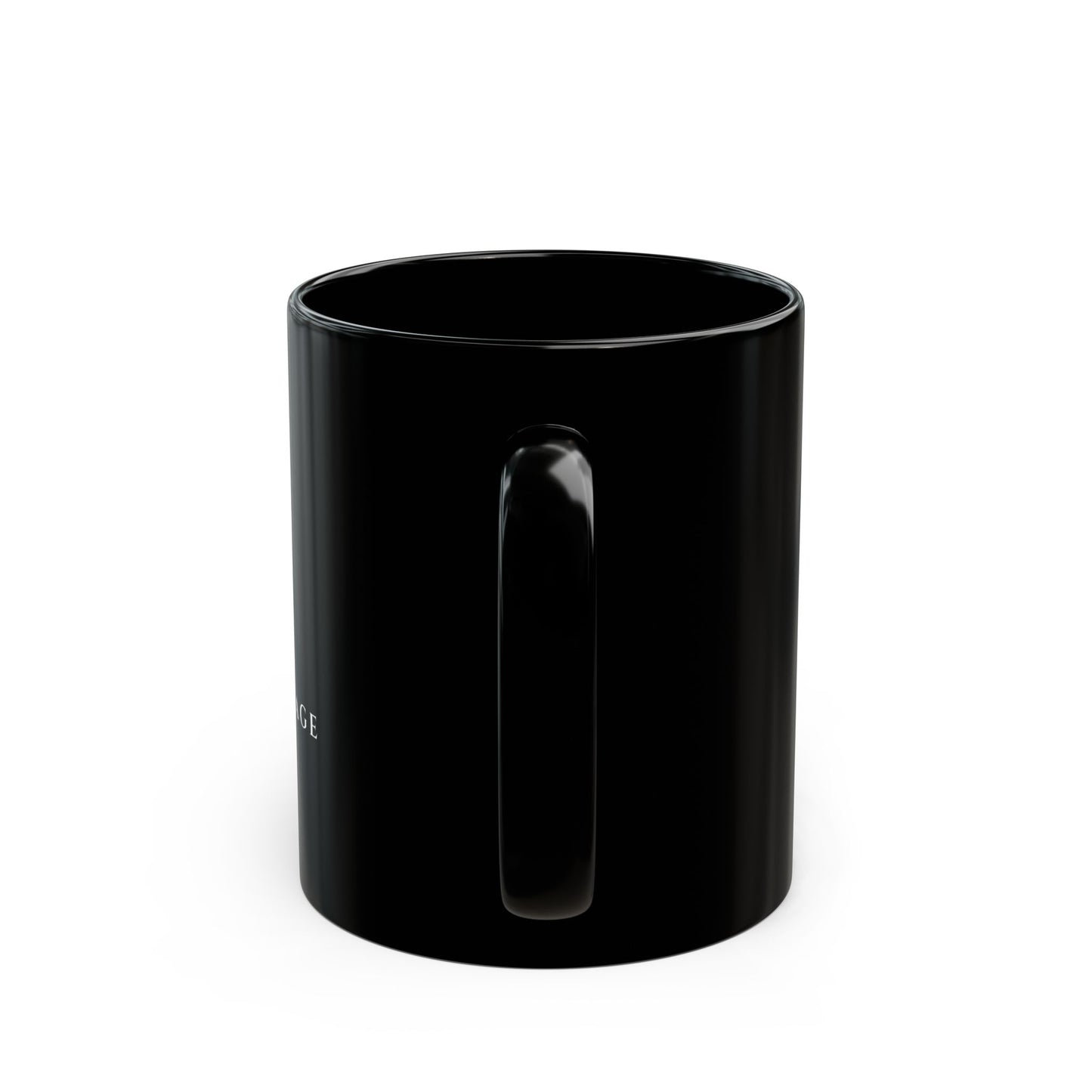Inspirational Black Mug - 'Live with Courage, Die with Honor'