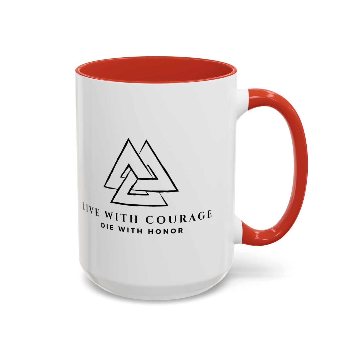 Live With Courage Coffee Mug - Inspiring 11oz & 15oz Accent Mugs for Motivation and Honor