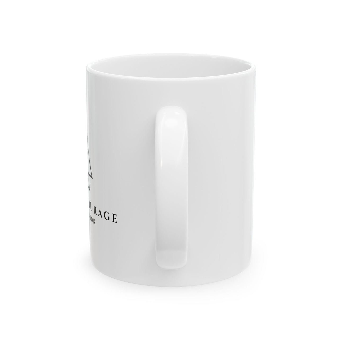 Inspirational Ceramic Mug - "Live With Courage" - Ideal Gift for Adventurers