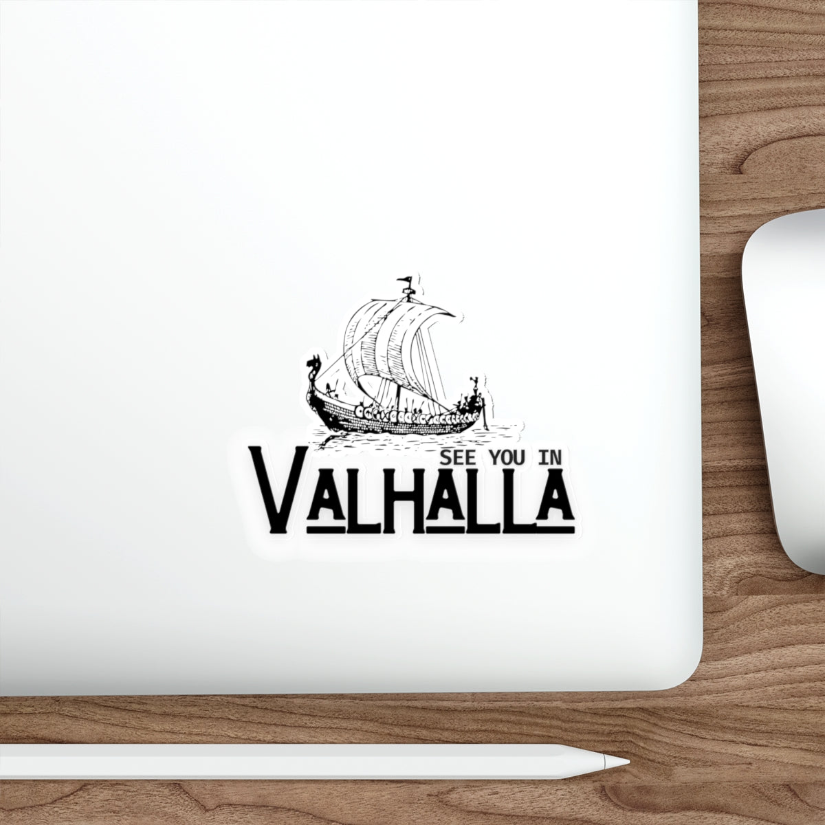 See You in Valhalla Die-Cut Stickers | Viking Aesthetic, Adventure Decor, Laptop Stickers, Gift for Norse Mythology Fans