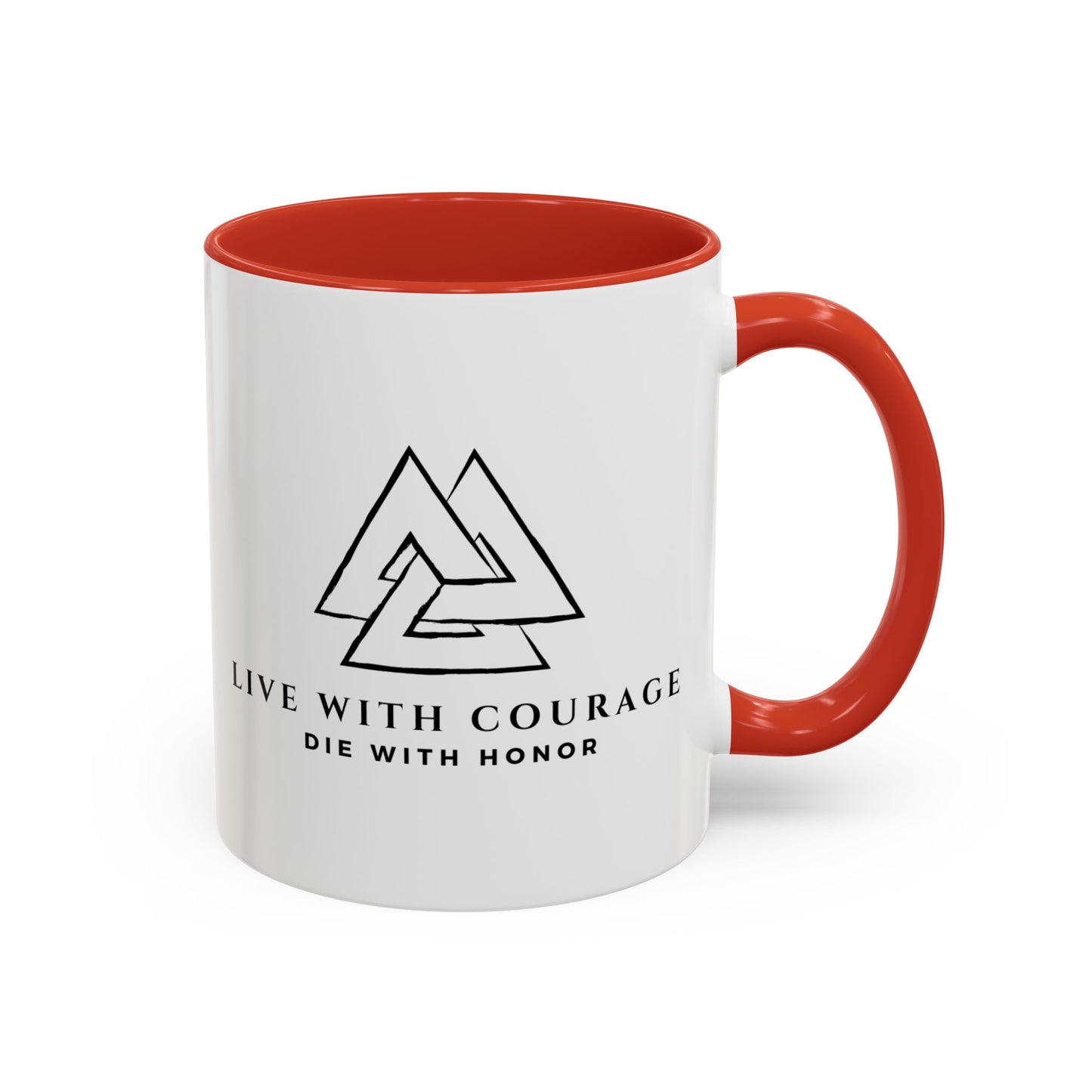 Live With Courage Coffee Mug - Inspiring 11oz & 15oz Accent Mugs for Motivation and Honor