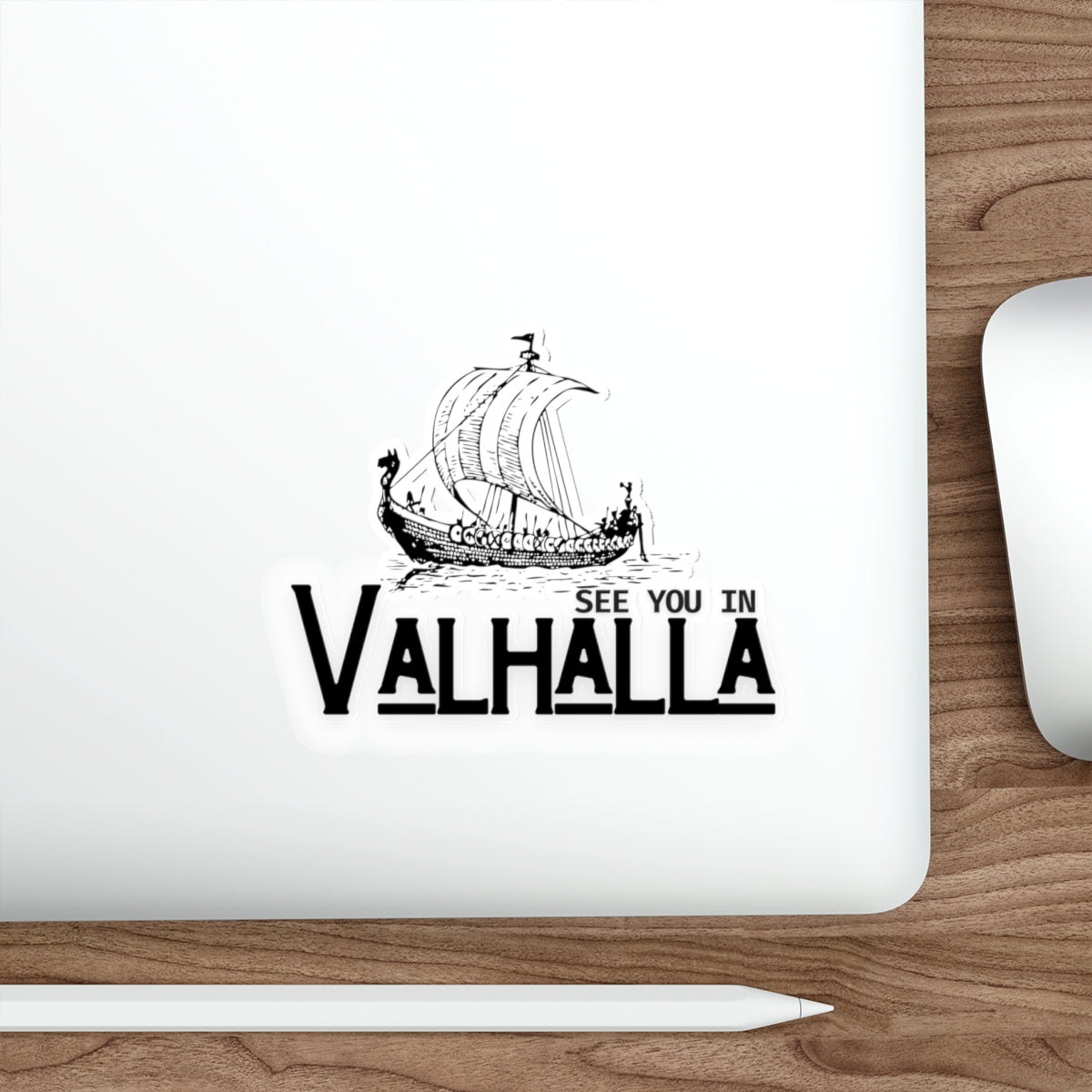 See You in Valhalla Die-Cut Stickers | Viking Aesthetic, Adventure Decor, Laptop Stickers, Gift for Norse Mythology Fans