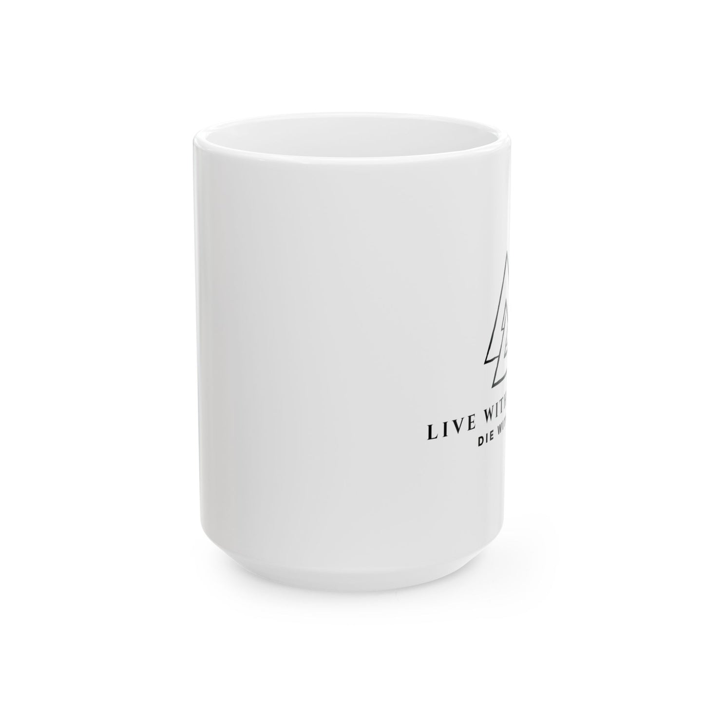 Inspirational Ceramic Mug - "Live With Courage" - Ideal Gift for Adventurers
