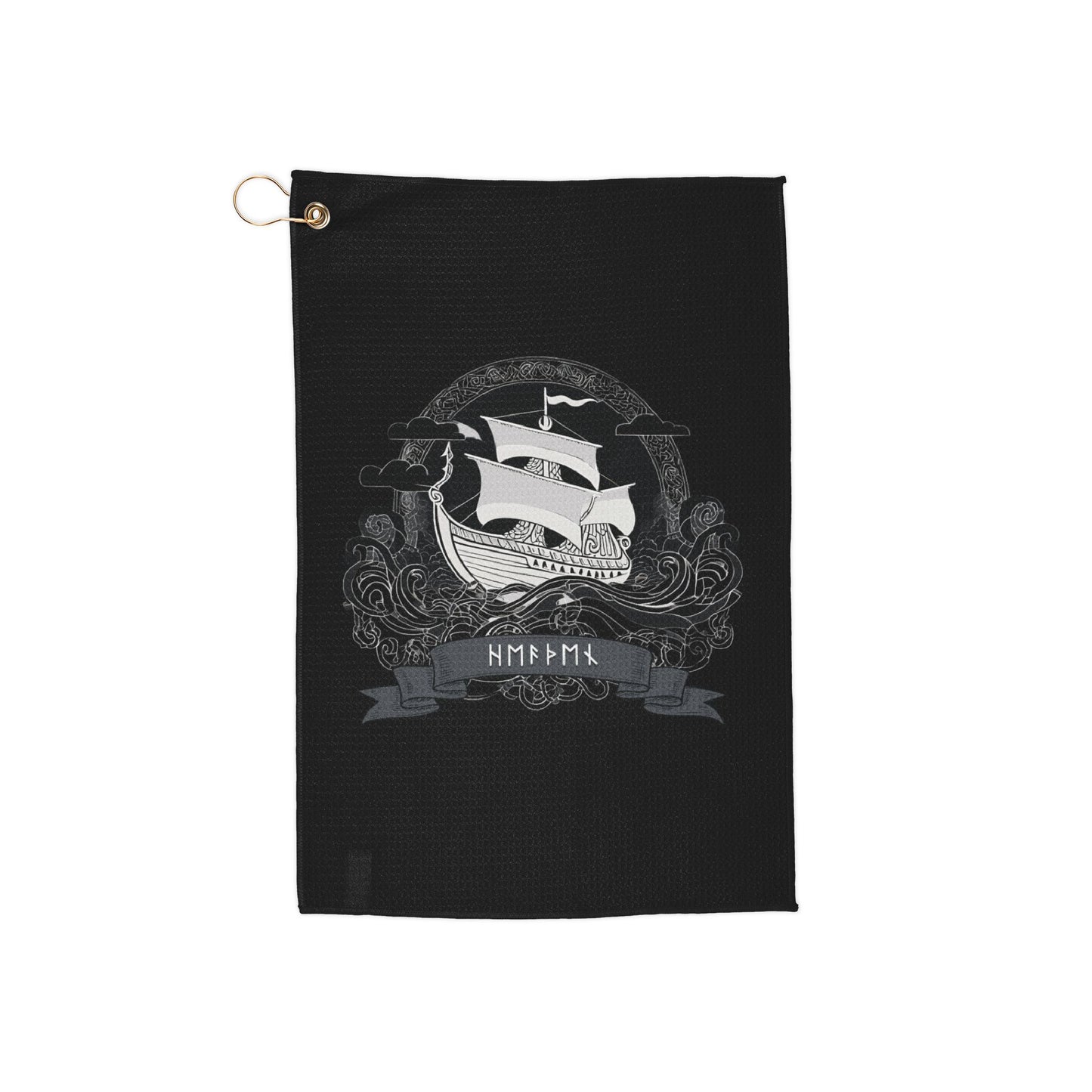 Heathen Design - Viking Golf Towel, Perfect Gift for Norse God Lovers, Unique Golfer Accessory, Stylish Golfing Towel
