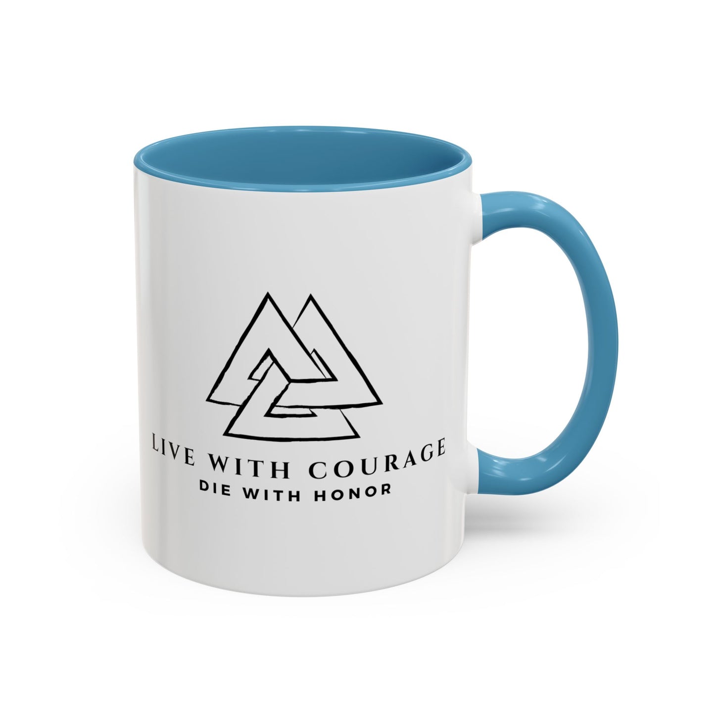 Live With Courage Coffee Mug - Inspiring 11oz & 15oz Accent Mugs for Motivation and Honor