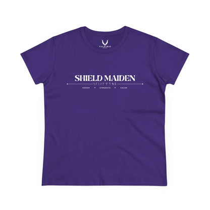 Women’s Tee - Shield Maiden, Strength, Honor, Casual Wear, Viking Inspired, Gifts for Her, Feminist Apparel