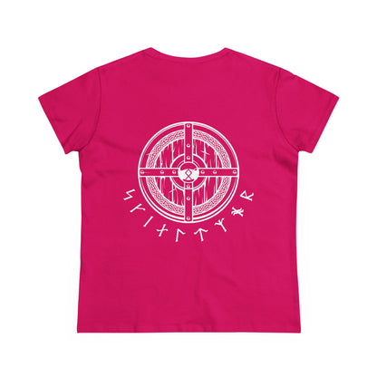 Women’s Tee - Shield Maiden, Strength, Honor, Casual Wear, Viking Inspired, Gifts for Her, Feminist Apparel