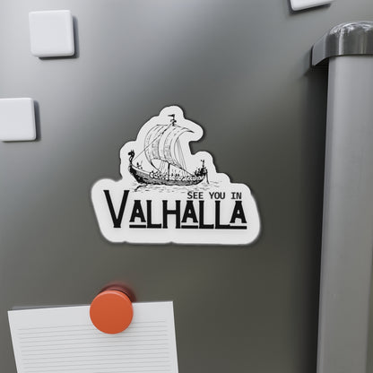 Valhalla Die-Cut Magnets | Viking Decor, Norse Mythology Gift, Fridge Magnet, See You in Valhalla, Home Decor