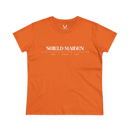 Women’s Tee - Shield Maiden, Strength, Honor, Casual Wear, Viking Inspired, Gifts for Her, Feminist Apparel