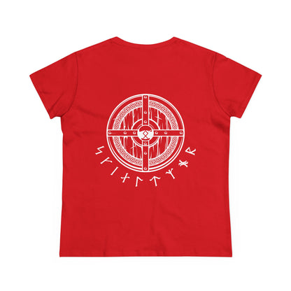 Women’s Tee - Shield Maiden, Strength, Honor, Casual Wear, Viking Inspired, Gifts for Her, Feminist Apparel