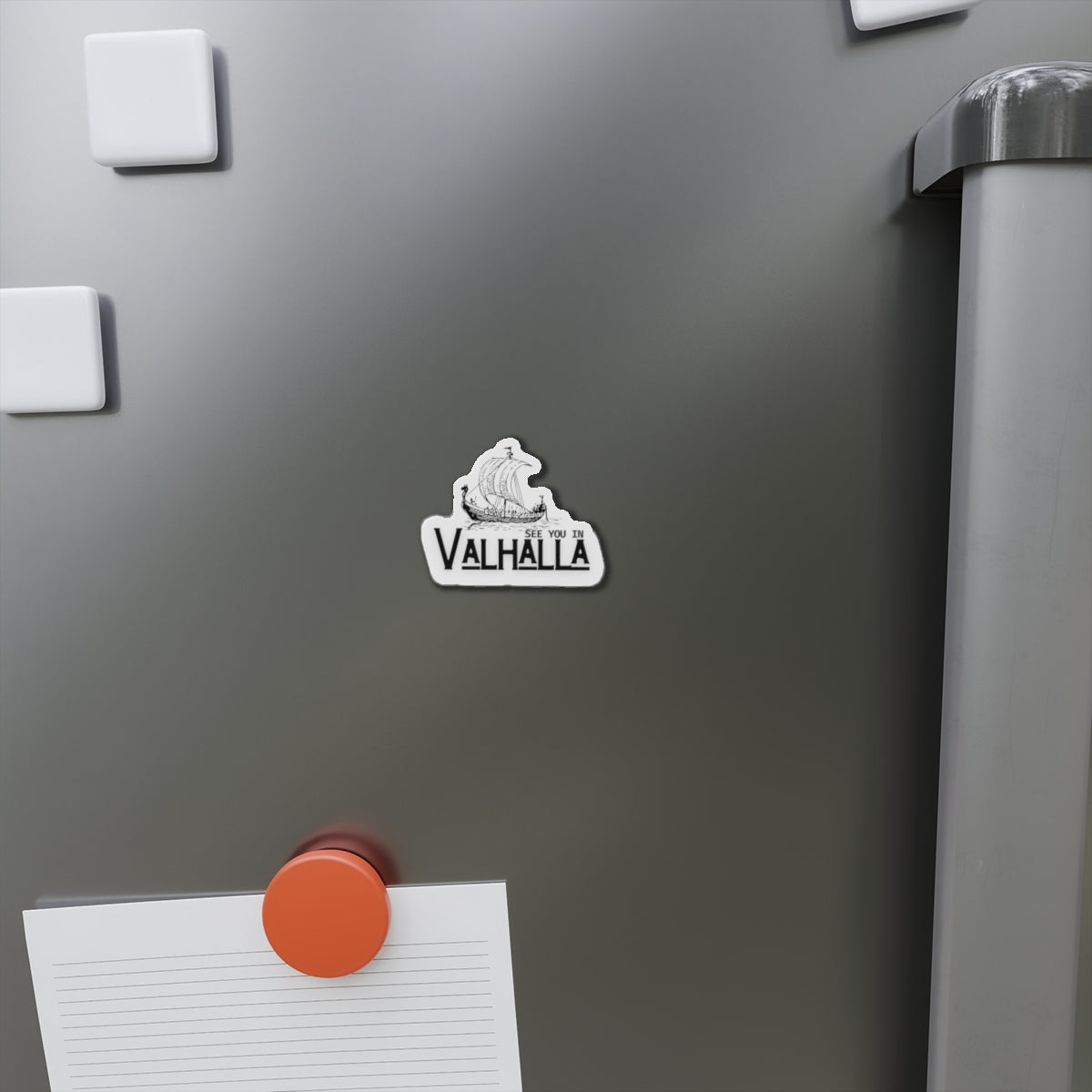 Valhalla Die-Cut Magnets | Viking Decor, Norse Mythology Gift, Fridge Magnet, See You in Valhalla, Home Decor