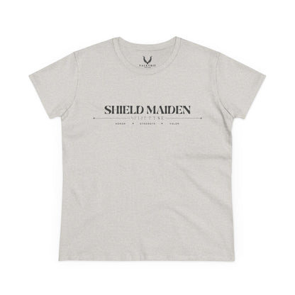 Women’s Tee - Shield Maiden, Strength, Honor, Casual Wear, Viking Inspired, Gifts for Her, Feminist Apparel