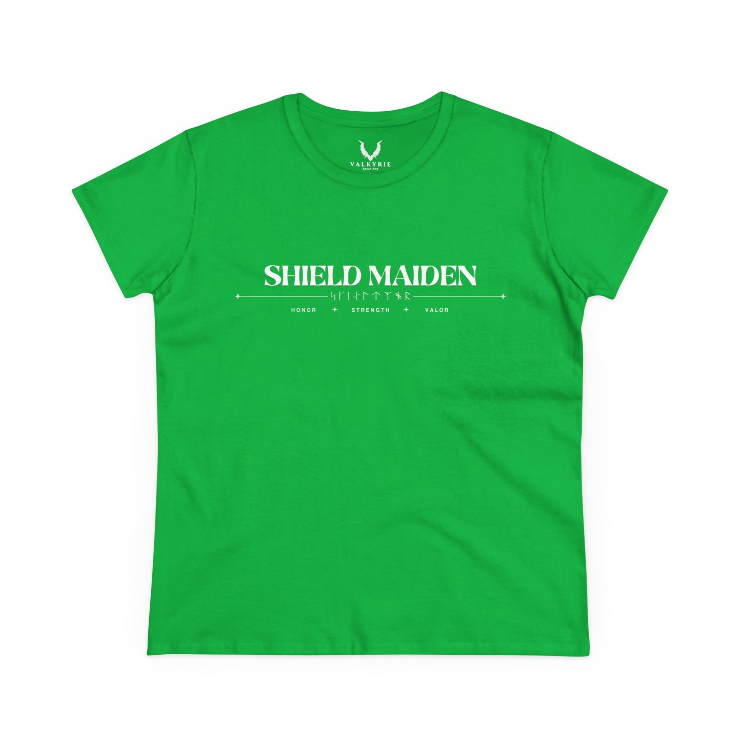Women’s Tee - Shield Maiden, Strength, Honor, Casual Wear, Viking Inspired, Gifts for Her, Feminist Apparel