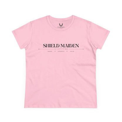 Women’s Tee - Shield Maiden, Strength, Honor, Casual Wear, Viking Inspired, Gifts for Her, Feminist Apparel