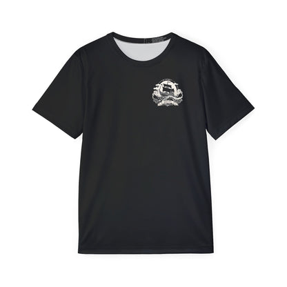 Heathen Nordic Rune Athletic Shirt - Viking Ship Design
