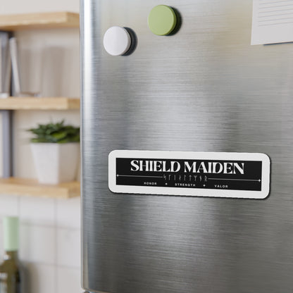 Shield Maiden Magnet - Empowering Home Decor for Strong Women, Gift for Valkyries, Inspirational Magnet, Norse