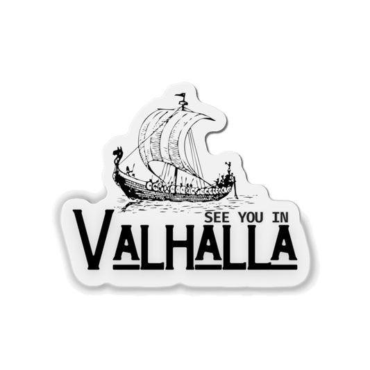 Valhalla Die-Cut Magnets | Viking Decor, Norse Mythology Gift, Fridge Magnet, See You in Valhalla, Home Decor