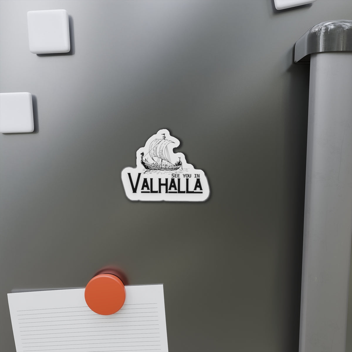 Valhalla Die-Cut Magnets | Viking Decor, Norse Mythology Gift, Fridge Magnet, See You in Valhalla, Home Decor
