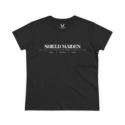 Women’s Tee - Shield Maiden, Strength, Honor, Casual Wear, Viking Inspired, Gifts for Her, Feminist Apparel