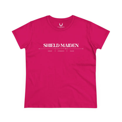 Women’s Tee - Shield Maiden, Strength, Honor, Casual Wear, Viking Inspired, Gifts for Her, Feminist Apparel