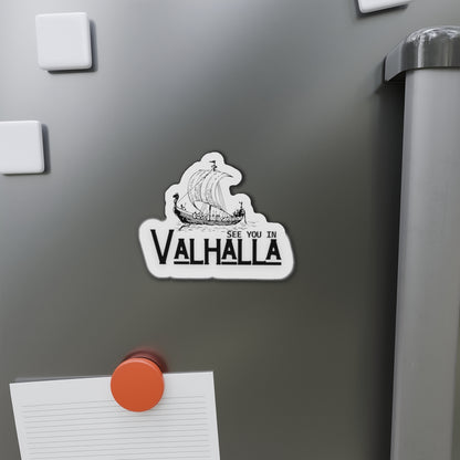 Valhalla Die-Cut Magnets | Viking Decor, Norse Mythology Gift, Fridge Magnet, See You in Valhalla, Home Decor